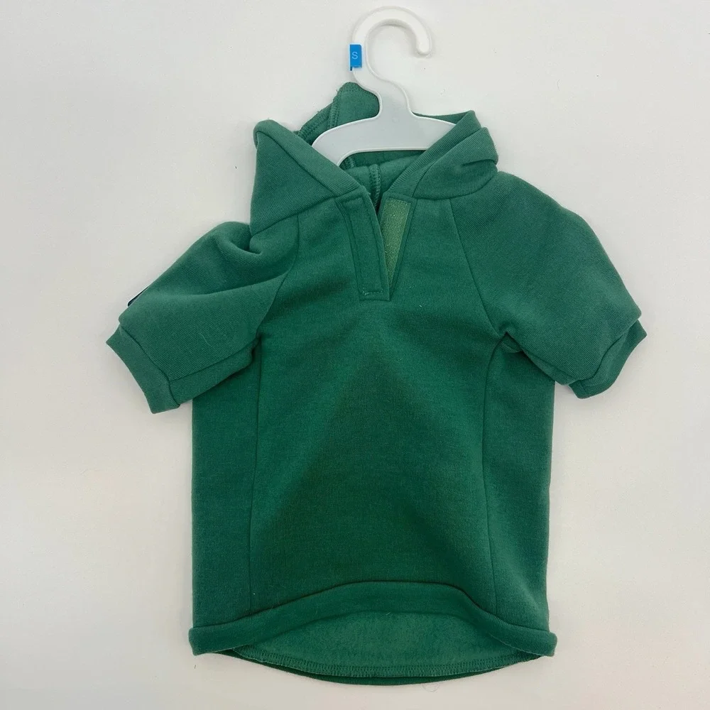 Dog Hoodies - Set Of‎ TWO - Red and Green - 100% Polyester - Size Small